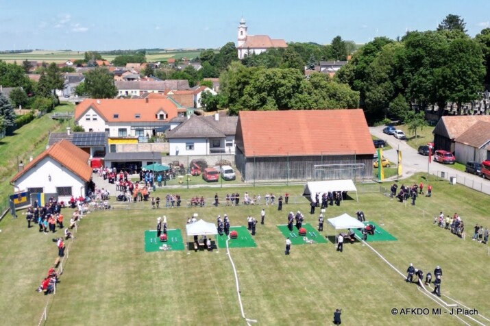 Luftbildaufnahme Bewerbsplatz